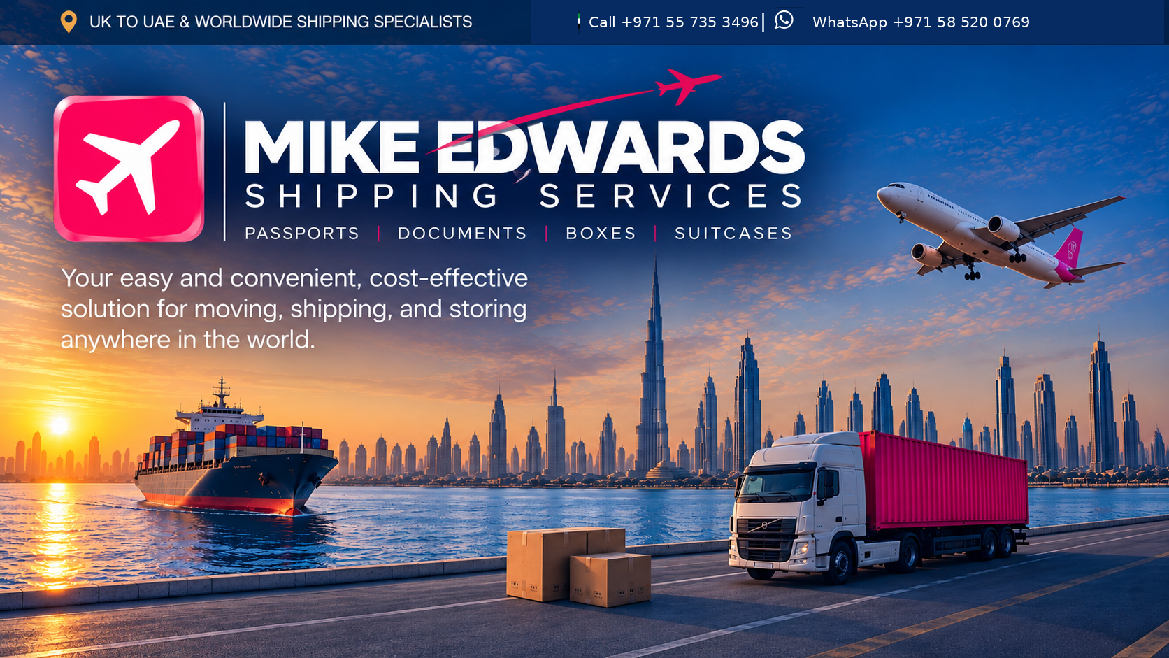 Mike Edwards Shipping Services — Dubai shipping services